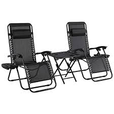 Maybe you would like to learn more about one of these? Buy Okvac Zero Gravity Chair Set Of 2 With Side Table Adjustable Foldable Patio Lounge Recliner W Pillow Cup Holder For In Outdoor Poolside Garden Camping Lawn Yard Beach 310lbs Capacity Online In Indonesia B08nxg5s4b