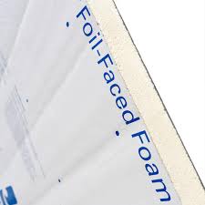 A foam board insulation such as pink insulation foam foamular 250 xps is stronger, just as light and far exceeds the compressive strength of its eps counterpart. Johns Manville Foil Faced Polyiso Foam Board Insulation 4 X 8 At Menards