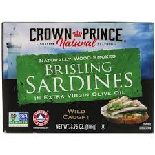 Crown Prince Natural Brisling Sardines In Extra Virgin Olive Oil 3 75 Oz 106 G In 2020 Extra Virgin Olive Oil Sardines Olive Oil