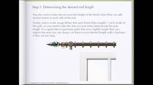 This will be your curtain extension. How To Determine Curtain Rod Length Youtube