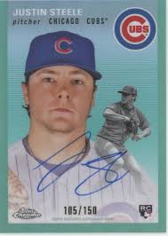 Justin Steele 2023 Topps Chrome Platinum Aqua Refractor RC Auto 105/150  #CPA-JST