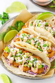 Spicy Sriracha Shrimp Tacos Recipe Delicious Easy Shrimp Dinner Recipe Recipes Food Shrimp Taco Recipes