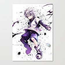 Read more information about the character killua zoldyck from hunter x hunter? Hunter X Hunter Killua Zoldyck Leinwanddruck Von Maxiposters Society6