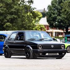 Schwarzer 2er Volkswagen Golf Mk2 Volkswagen Golf Volkswagen Golf Gti