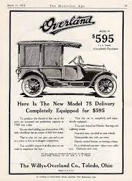 1916 Overland Model 75 Screened Side Delivery Car Vintage Trucks Classic Cars Vintage Automobile Advertising