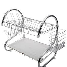 Maybe you would like to learn more about one of these? Kitchen Stainless Steel Dish Cup Drying Rack Holder 2 Tier Dish Rack Sink Drainer Walmart Com Walmart Com