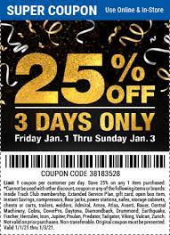 Pick up all your favourite with bigger reductions: 25 Off Any Single Item Friday 1 1 To Sunday 1 3 Harbor Freight Coupons