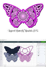 Download Butterfly Mandala Layered Svg And Png 4 Layers 805798 Paper Cutting Design Bundles 3D SVG Files Ideas | SVG, Paper Crafts, SVG File