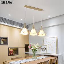 Nordic Pendant Lights Three Head Restaurant Pendant Light Dining Room Lamp Shop Front Bar Creative Single Head Household Light Ceiling Lights Aliexpress
