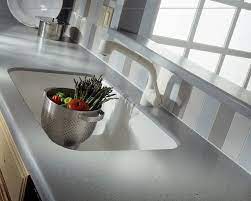 Dupont Corian In Blue Pebble With Corian 871 Sink Corian Countertops Corian Kitchen Renovation
