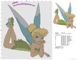 small tinker bell tinkerbell tink free cross stitch pattern