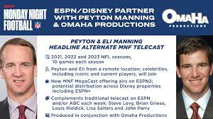 Maybe you would like to learn more about one of these? Espn And The Walt Disney Company Announce Significant Partnership With Peyton Manning And Omaha Productions Espn Press Room U S