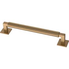 We have a wide range of contemporary cabinet + drawer pulls that fit your current filtered choice of bronze. Liberty Modern Post 6 5 16 In 160 Mm Champagne Bronze Drawer Pull P40078c Cz Cp The Home Depot