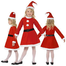 Perché babbo natale ha la pancia e il vestito rosso? Vestito Costume Bambina Babbo Natale Varie Taglie Vestito Cappello Cintura Ebay