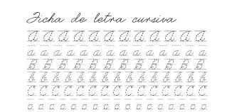 Letra Cursiva Para Primaria Alfabeto En Minusculas Y Mayusculas Plantilla Pdf La Caligrafia