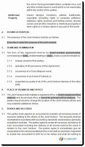 Sample Co Ownership Agreement Fresh Joint Venture Agreement Contract Template Essay Outline Contract Template Agreement