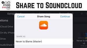 How To Use Soundcloud To Share Your Garageband Songs Iphone Ipad Youtube
