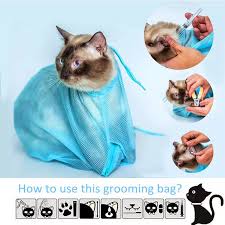 Muzzles, grooming nooses, belly straps, calming cradles and other restraints designed specifically for professional pet grooming. Multifunction Pet Cats Anti Scratch Bite Grooming Trimming Bathing Restraint Bag Aliexpress