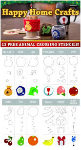 Happy Home Crafts 12 Free Animal Crossing Stencils Printables Fun Com Blog Animal Crossing Stencils Printables Animal Crossing Game