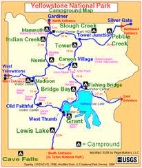 Yellowstone Backcountry Campsite Map Camping Info: Trails And Maps - Yellowstone National Park