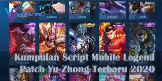 Skin dengan menggunakan script juga tidak mengeluarkan voice hero yang artinya hanya. Kumpulan Script Mobile Legend Patch Khaleed Terbaru 2020 Lengkap Viraloke Com