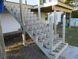 Stair stringer and tread connections. Attaching Bottom Deck Posts Thisiscarpentry