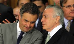 Resultado de imagem para fotos aecio e temer juntos
