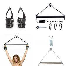 Sexy Swing Slings Steel Spreader Bar Triangle Frame Suspension Hanging  Cuffs | eBay