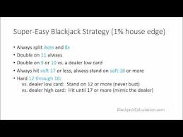 super easy blackjack strategy in 1 minute 1 house edge