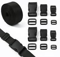 10/15/20/25mm Bag Strap Fastener Plastic Buckles 1-5Sets Black Nylon Webbing Release Buckle Backpack Adjust Carabiner Clip Clasp - AliExpress 15