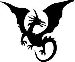 Free printable dragon coloring pages for kids. 7 Best Images Of Flying Dragon Stencils Printable Dragon Stencil Dragon Silhouette Dragon Tattoo Stencil Small Dragon Tattoos
