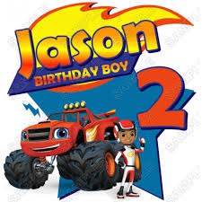 Look through the listing photos for your options. Blaze And The Monster Machines Personalized Birthday T Shirt