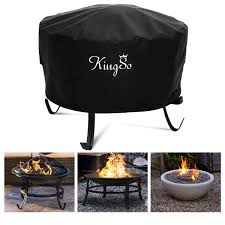 Covermates fire pit covers provide the highest level of protection combined with functionality. Kingso Outdoor Fire Pit Cover Round 26 Waterproof 600d Heavy Duty Patio Fire B