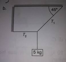 Check spelling or type a new query. Hitung Besar Gaya Tegangan Tali T1 Dan T2 Jika Digantungi Beban 5 Kg Pada Soal Berikut Brainly Co Id