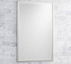 Chrome kensington recessed medicine cabinet, 20x33.5. Kensington Wall Mounted Medicine Cabinets Pottery Barn
