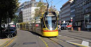 trams de bale suisse public transport electric train basel