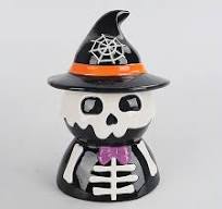 Halloween Heksenhoed Schedelvormige Keramische Koektrommel ...