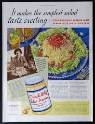 1937 Kraft Miracle Whip Salad Dressing Ad Old Fashioned Potato Salad Recipe Vintage 1930s Food Advertising Potatoe Salad Recipe Miracle Whip Old Fashioned Potato Salad