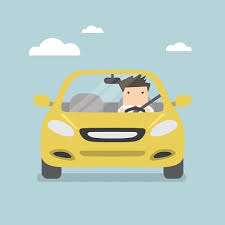 Download and use 60,000+ car on road stock photos for free. Businessman Driving Yellow Car On The Road Clipart Image