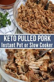Easy Keto Pulled Pork Recipe Instant Pot Slow Cooker Recipe Pulled Pork Recipes Pork Recipes Pork Crockpot Recipes