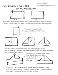 The Paper Hat Meets The Shrinking Newspaper Paper Hat Newspaper Hat Origami Hat