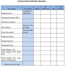 8 Best Free Construction Estimate Templates