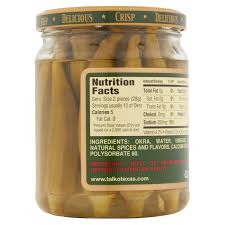 May help lower cholesterol okra has been found to lower cholesterol levels in diabetic lab mice. Talk O Texas Mild Okra Pickles 16 Fl Oz Walmart Com Walmart Com