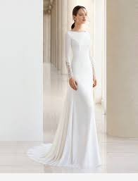 Awesome White Dress Classy Wedding Dress Plain Wedding Dress Wedding Dress Long Sleeve