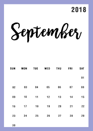 September 2018 Calendar Design Calendar Design Calendar Wallpaper Calendar 2018 Design