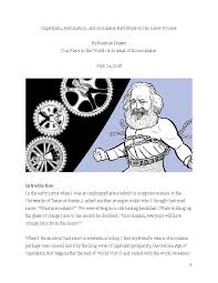 Pdf Capitalism Automation And Socialism Karl Marx On The Labor Process Kamran Nayeri Academia Edu