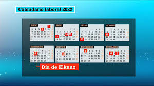 Festivos 2021 en cada municipio de bizkaia abadiño. Calendario Laboral 2022 Festivos Y Puentes En Euskadi