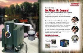 Check spelling or type a new query. Coleman Portable Hot Water Heater Centerbrain