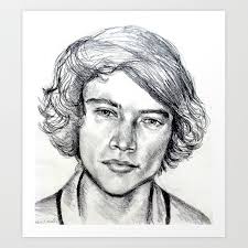 Check spelling or type a new query. Harry Styles Drawing Art Print By Clairenisbet Society6