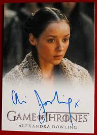 Game Of Thrones Alexandra Dowling Roslin Frey Autograph Card 2014 Ebay Game of thrones roslin frey & the musketeers interview with alexandra dowling. ebay
